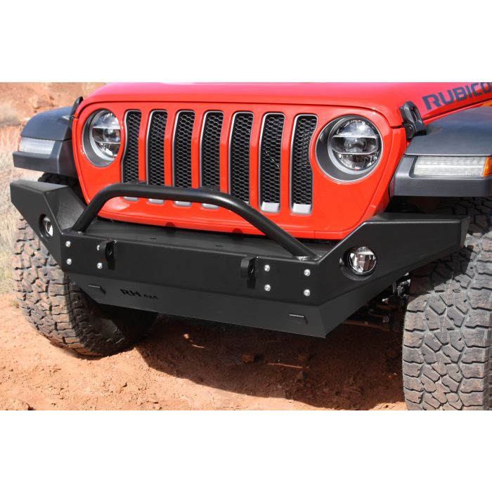 Rock Hard 4X4  Patriot Series Front Full Width Bumper for 18-20 Jeep Wrangler JL & Gladiator JT