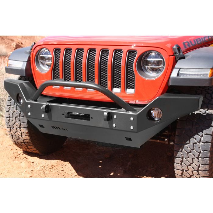 Rock Hard 4X4  Patriot Series Front Winch Bumper for 18-21 Jeep Wrangler JL & Gladiator JT