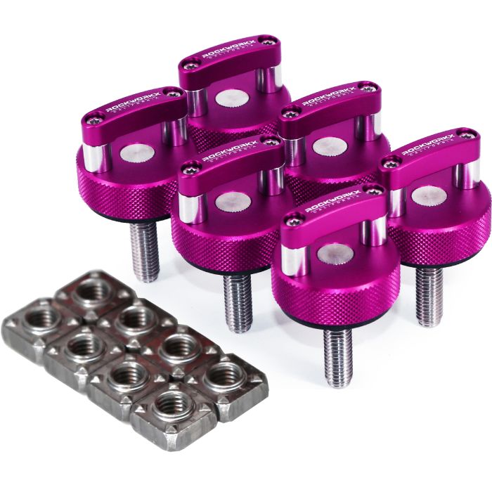 Jeep CJ, YJ, TJ Hard Top Thumb Screw  (6 Pc Set) -Pink