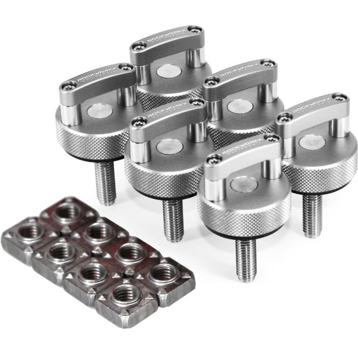 Jeep CJ, YJ, TJ  Hard Top Thumb Screw  (6 Pc Set) -Silver