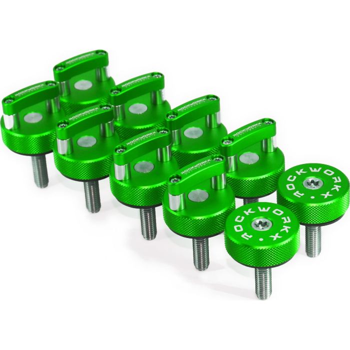 Jeep LJ Hard Top Thumb Screw  (8 Pc Set) -Green