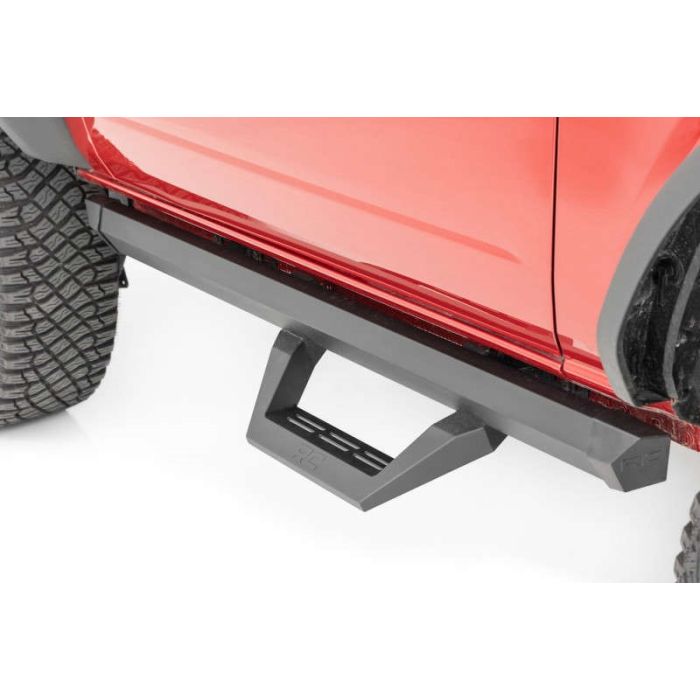 Rough Country 51081 SRX2 Adjustable Aluminum Side Step Bars  for 21-23 Ford Bronco 2-Door