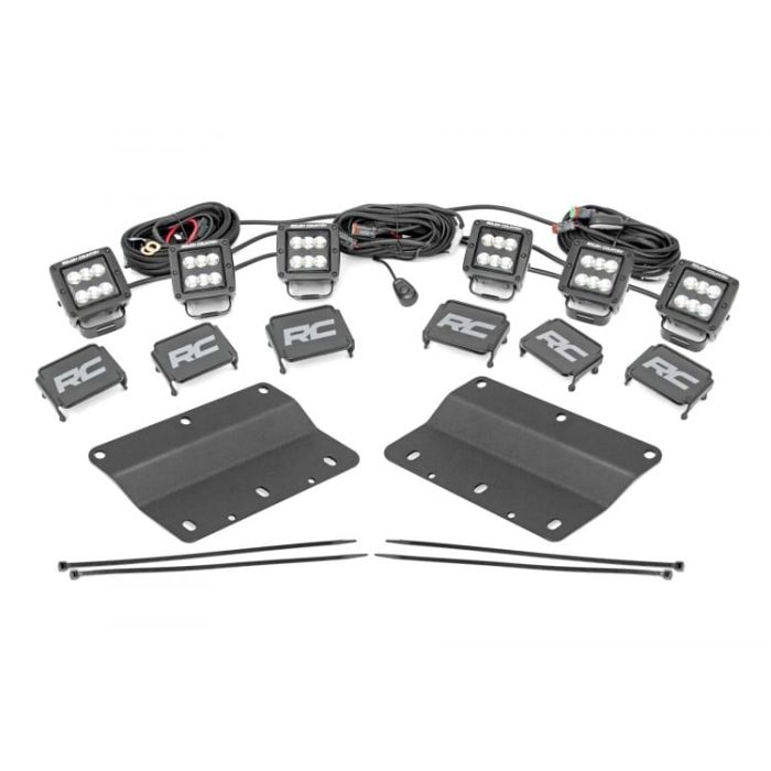 Rough Country  Triple LED Fog Light Kit for 21-23 Ford Bronco