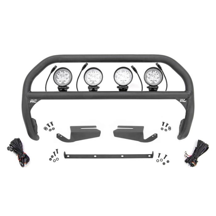 Nudge Bar | 4 Inch Round Led (x4) | OE Modular Steel | Ford Bronco 4WD (2021-2022)