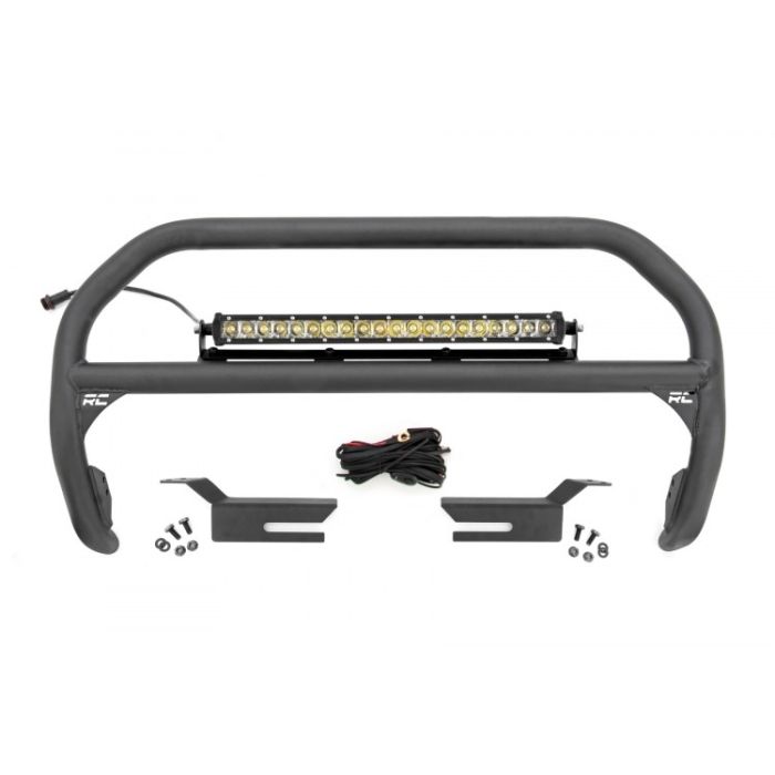 Nudge Bar | 20 Inch Chrome Single Row LED | Ford Bronco 4WD (21-22)