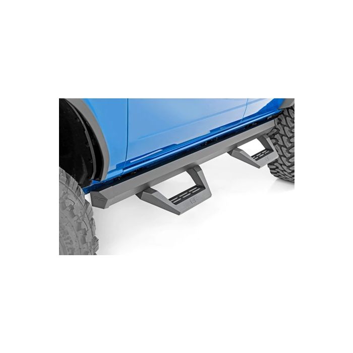 Rough Country 51029 SRX2 Adjustable Aluminum Side Step Bars for 21-23 Ford Bronco 4-Door 