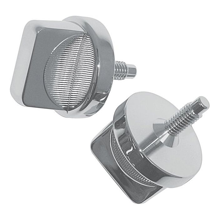 Crown Automotive RT26028 Windshield Knob Set in Chrome for 76-86 Jeep CJ