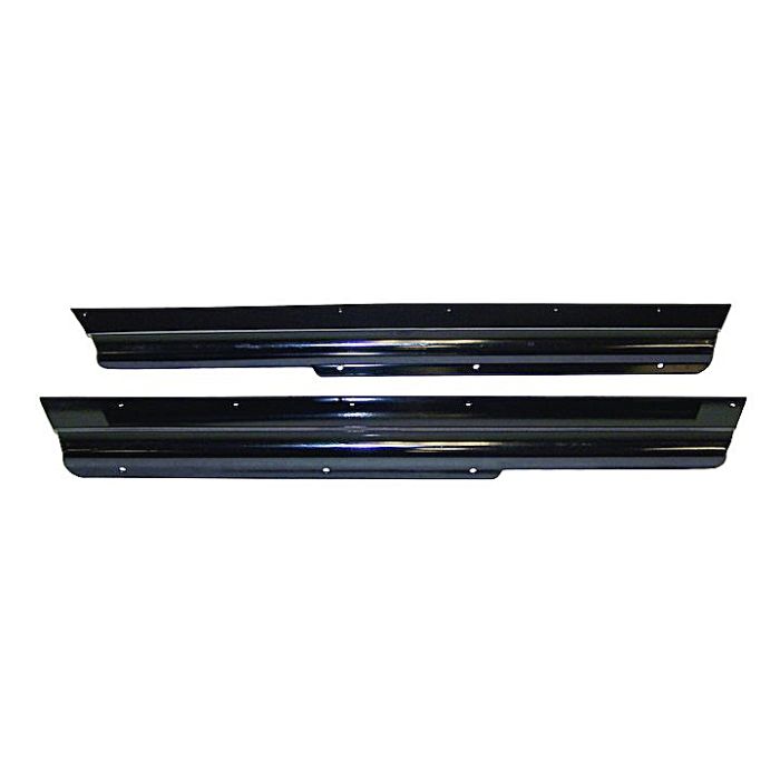 Crown Automotive RT26046 Rocker Panel Guards in Gloss Black  for 97-06 Jeep Wrangler TJ