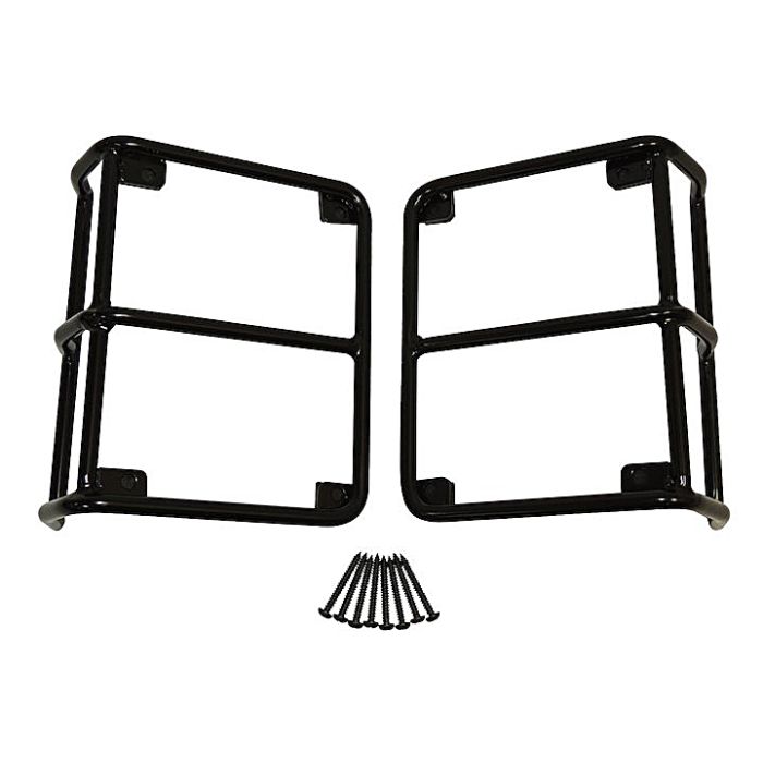 Crown Automotive RT28002 Tail Light Guard Set in Gloss Black for 07-18 Jeep Wrangler JK 