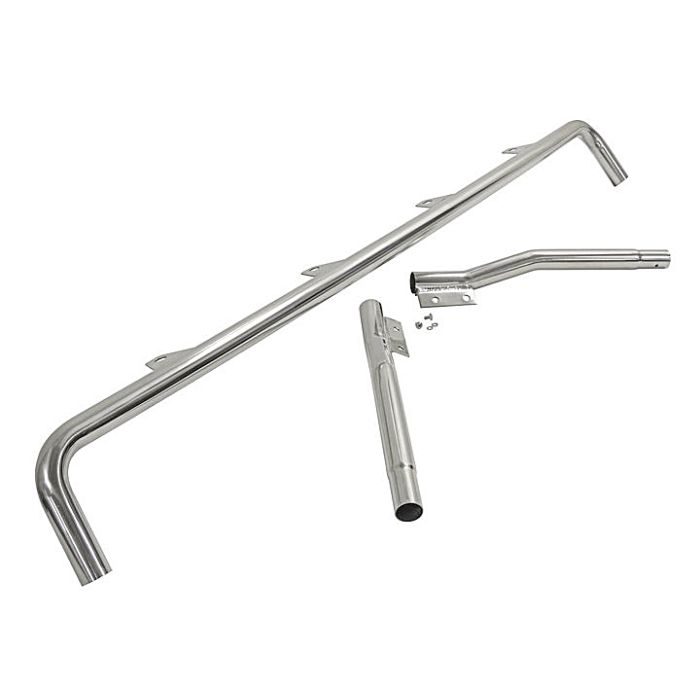 Crown Automotive RT28009 No-Drill Overhead Light Bar Mount in Stainless Steel  for 76-95 Jeep CJ and Wrangler YJ