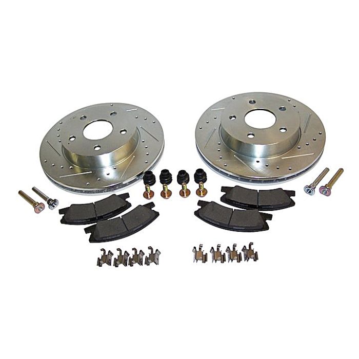 Crown Automotive RT31036 Performance Front Brake Kit  for 99-04 Jeep Grand Cherokee WJ with Akebono Calipers