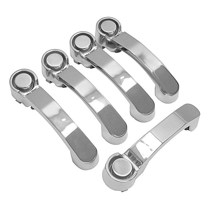 Crown Automotive RT34006 Stainless Steel Door Handle Set for 07-18 Jeep Wrangler JK 4 Door 