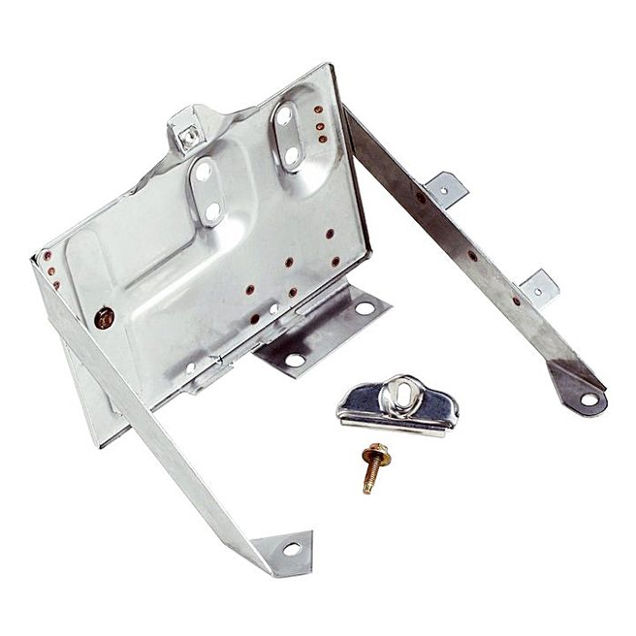 Crown Automotive RT34020 Battery Tray Kit in Stainless for 76-86 Jeep CJ-5, CJ-7 & CJ-8