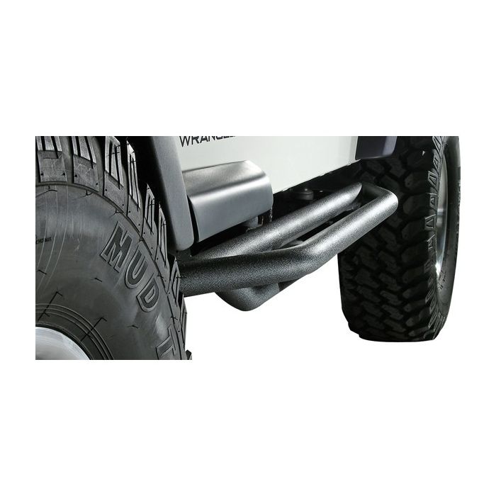 Rugged Ridge 11504.13 RRC Side Armor Guards in Textured Black for 87-06 Jeep Wrangler YJ & TJ