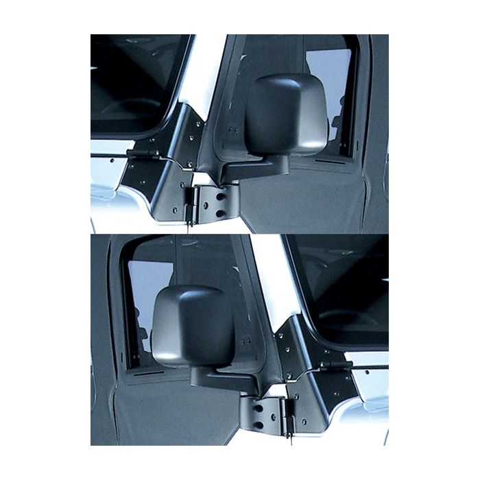 OMIX-ADA 11002.09 Side Mirror Pair in Black for 03-06 Jeep Wrangler TJ & Unlimited