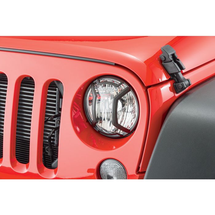 Rugged Ridge 11230.91 Elite Headlight and Tail Light Guards with Free Fuel Cap for 07-18 Jeep Wrangler JK