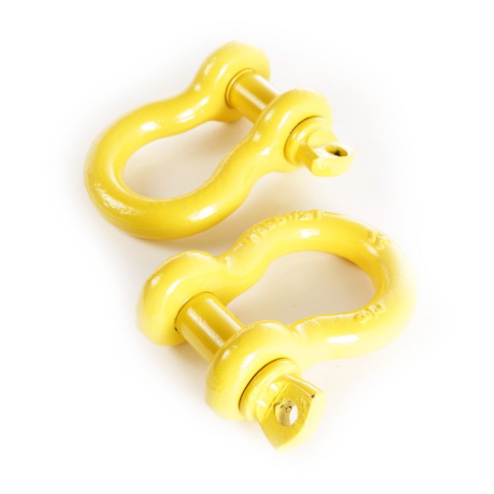 Rugged Ridge 11235.14 7/8" D-Rings with 1" Diameter Pins in Yellow 