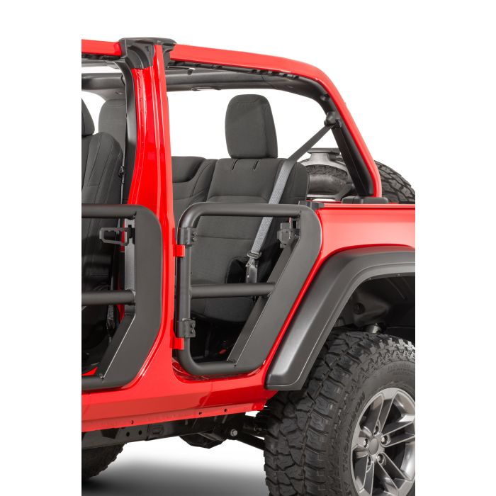 Rugged Ridge 11509.14 Fortis Rear Tube Doors for 18-19 Jeep Wrangler Unlimited JL 4 Door and 2020 Gladiator JT