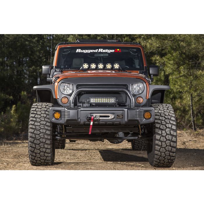 Rugged Ridge  Spartacus Stubby Front Bumper for 07-18 Jeep Wrangler JK