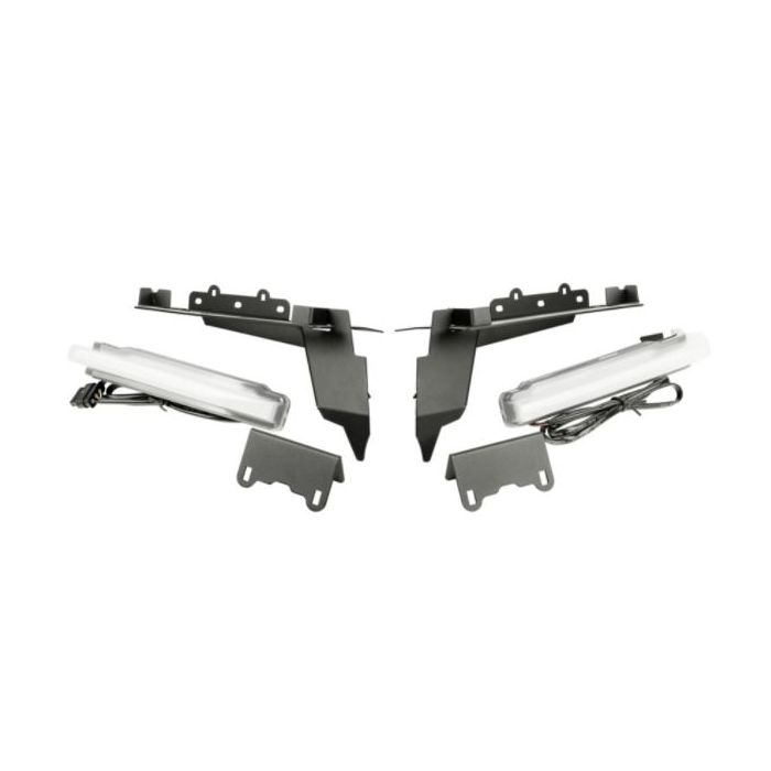 Rugged Ridge 11640.95 Front DRL Chop Brackets Set  for 18-22 Jeep Wrangler JL & Gladiator JT Sport & Overland