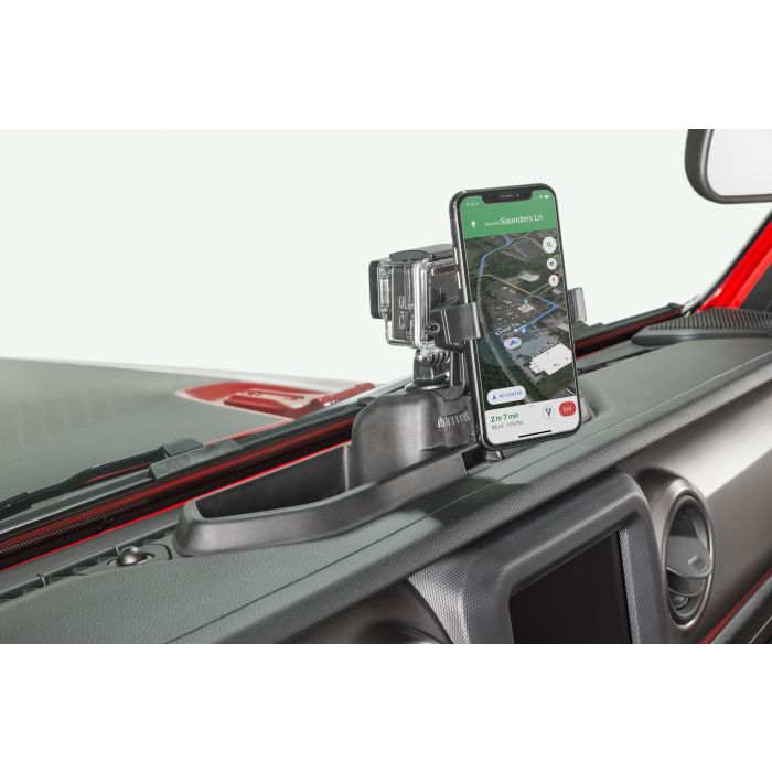 Rugged Ridge 13551.23 Dash Multi-Mount Phone Kit  for 18-20 Jeep Wrangler JL & Gladiator JT