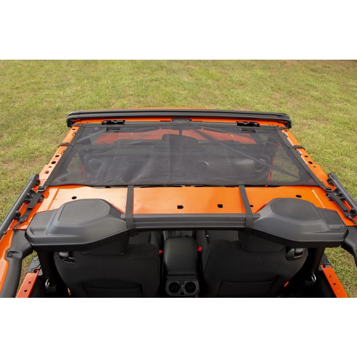 Rugged Ridge 13579.74 Front Eclipse Mesh Sun Shade for 18-19 Jeep Wrangler JL 2-Door