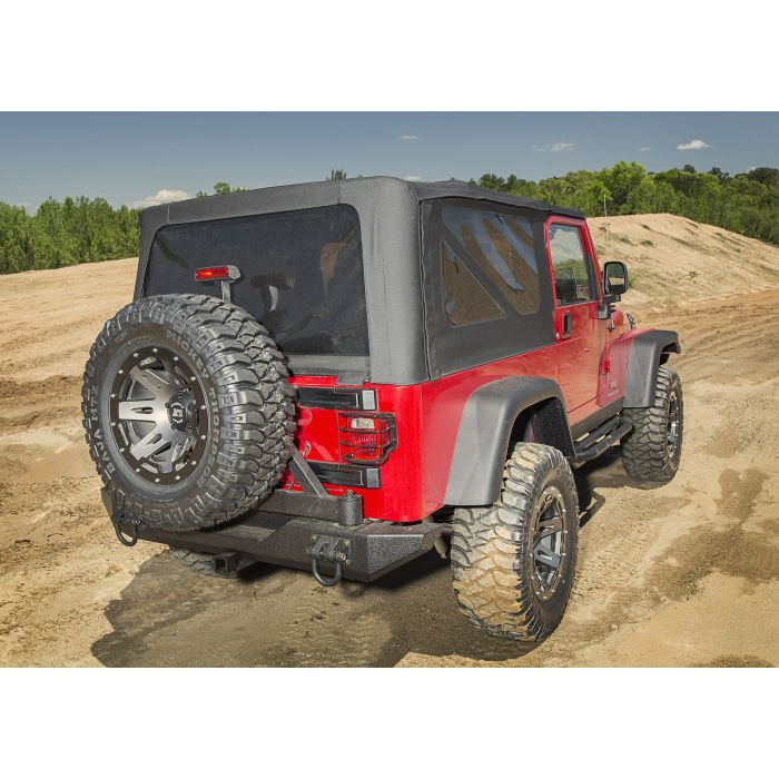 Rugged Ridge 13761.35 Montana Replacement Soft Top with Tinted Windows in Black Diamond for 04-06 Jeep Wrangler Unlimited LJ