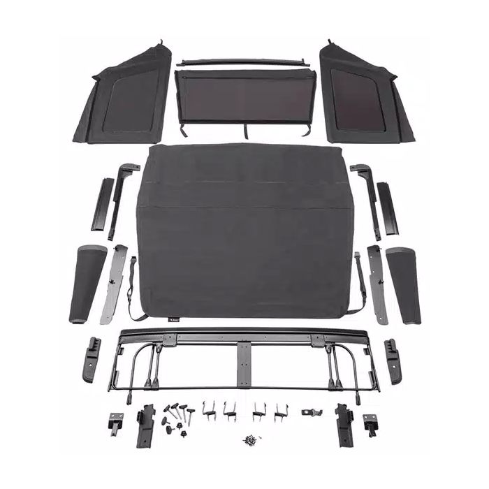 RUR VOYAGER SOFT TOP W/TINT BLK DIA JL