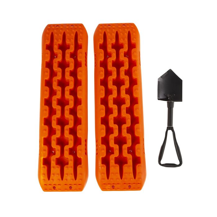 Rugged Ridge 15104.46 Traction Recovery Board Pair with Shovel 