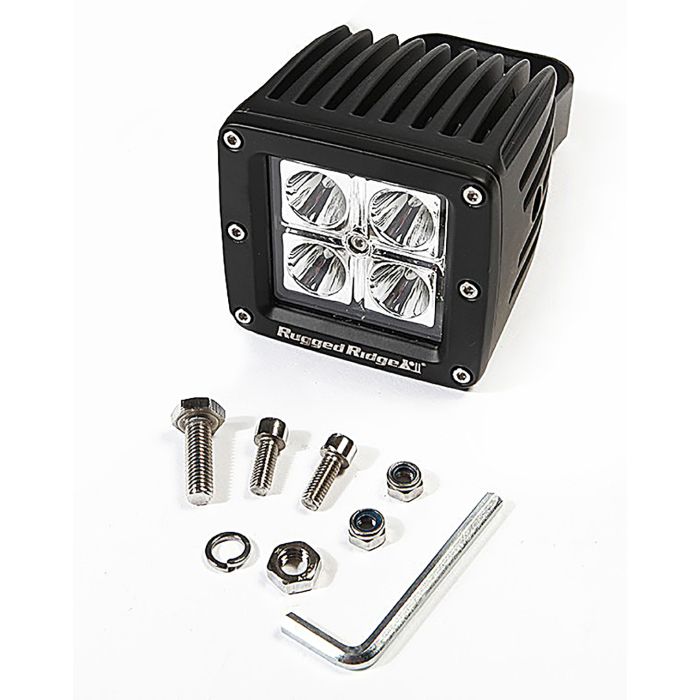 Rugged Ridge 15209.03 3" Square 16 Watt LED Light 