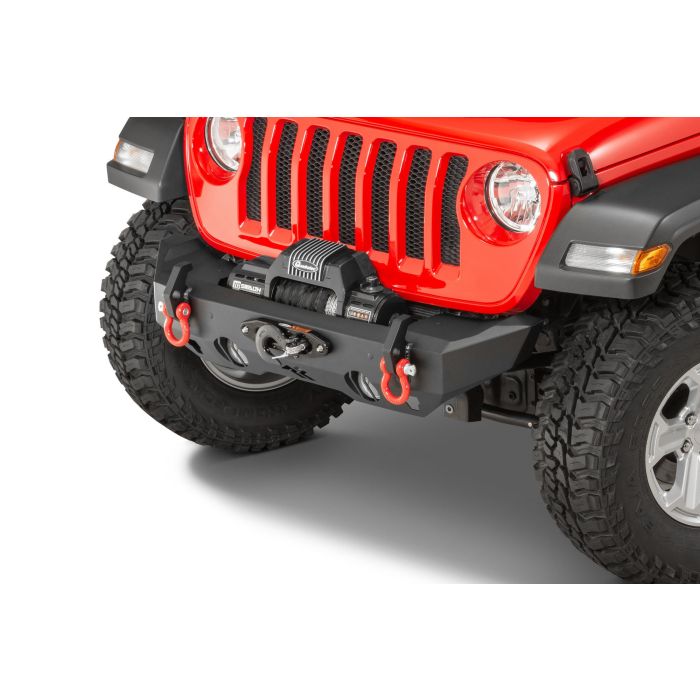 Rugged Ridge 11540.32 HD Stubby Front Bumper for 07-22 Jeep Wrangler JL, JK & Gladiator JT