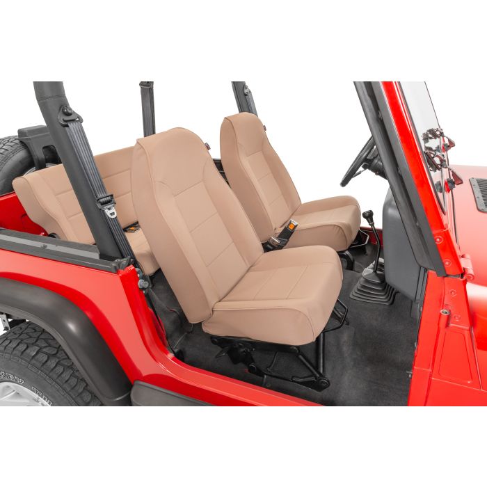 Rugged Ridge  Premium High-Back Bucket Seat for 76-02 Jeep CJ5, CJ7, CJ8 Scrambler & Wrangler YJ, TJ