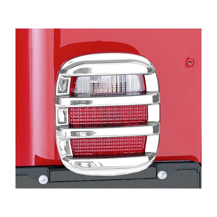 Rugged Ridge  Rib Taillight Protectors for 76-06 Jeep CJ-5, CJ-7, CJ-8 Scrambler & Wrangler YJ, TJ, Unlimited