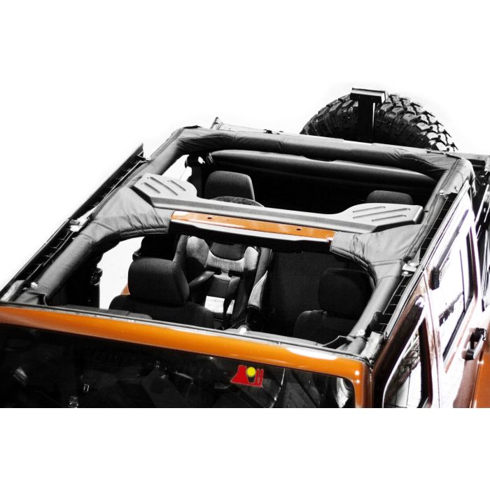Rugged Ridge 13613.05 Roll Bar Cover in Black Vinyl for 07-18 Jeep Wrangler Unlimited JK 4 Door