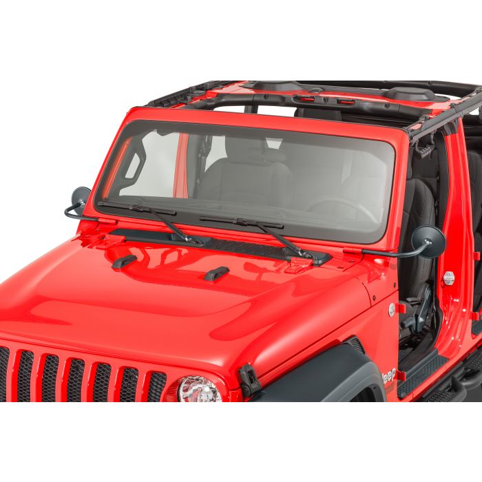Rugged Ridge 11025.25 Round Trail Mirror Kit Pair for 18-20 Jeep Wrangler JL & Gladiator JT