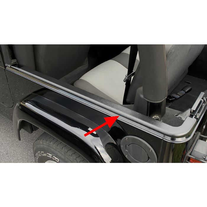 Rugged Ridge 11650.40 Tub Rail Armor in Black for 97-06 Jeep Wrangler TJ