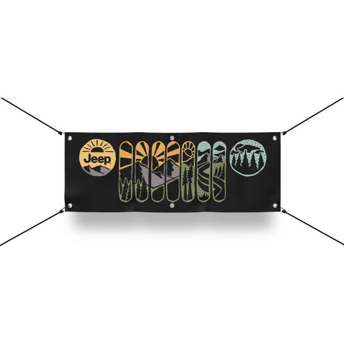 DSC JEEP ATOMIC GRILL BANNER 24 X 60