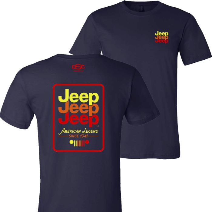 JEEP ECHO T SHIRT BLUE S