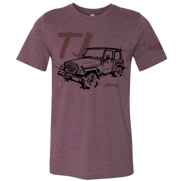 JEEP LDD SERIES TJ TSHIRT BURGUNDY S