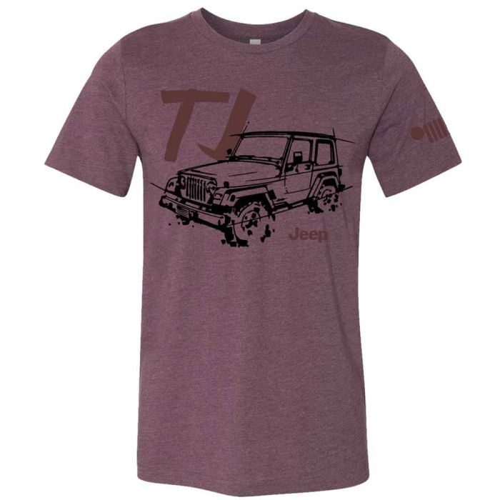JEEP LDD SERIES TJ TSHIRT BURGUNDY 2XL
