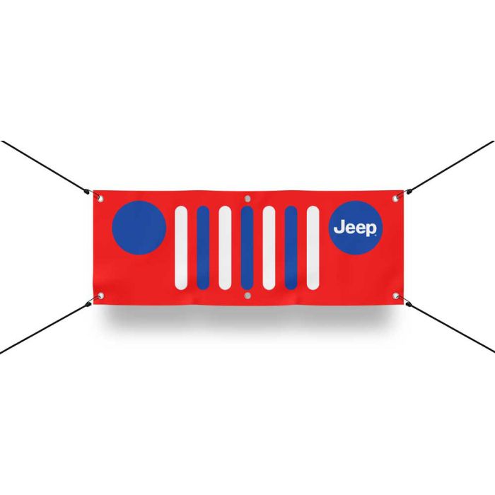 Jeep Merchandise  Jeep Grille Logo Banners 