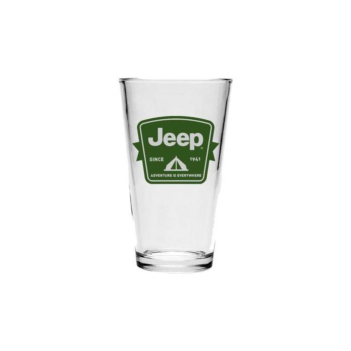Jeep Merchandise  Jeep Tent Badge Pint Glass 