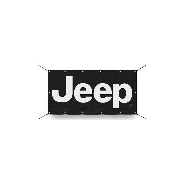 Jeep Merchandise  Jeep Text Logo Banners 
