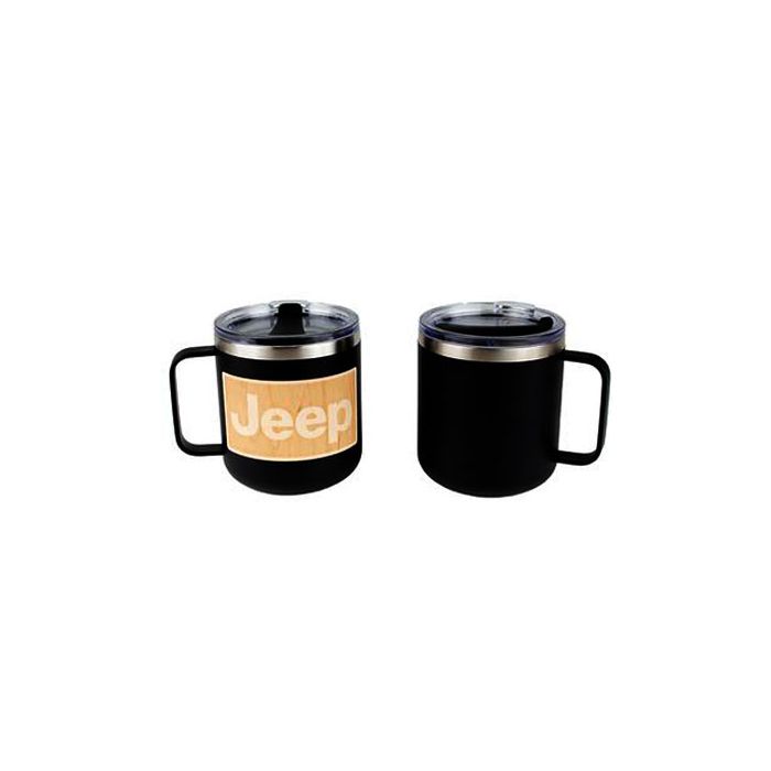 JEEP MUG PWDR CT CAMP BLK W WOOD JEEP
