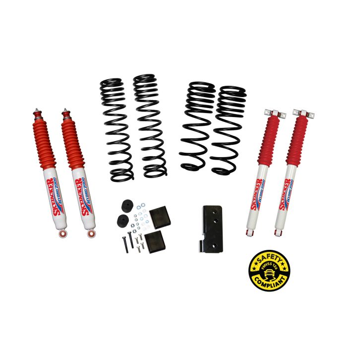 Skyjacker  2-2.5in Dual Rate Long Travel Suspension Lift Kit for 07-18 Jeep Wrangler JK 2 Door