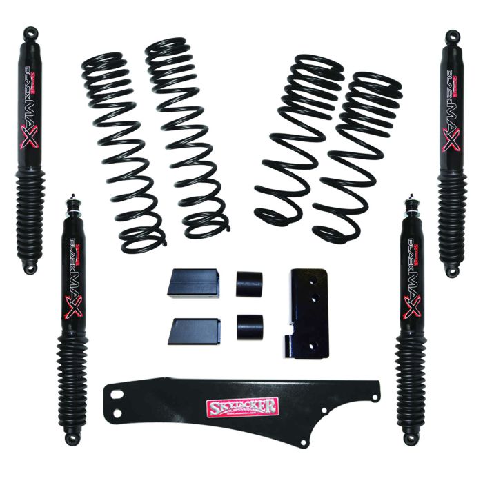 Skyjacker  2-2.5 Dual Rate Long Travel Coil Suspension System with Shocks for 07-18 Jeep Wrangler JK Unlimited 4 Door