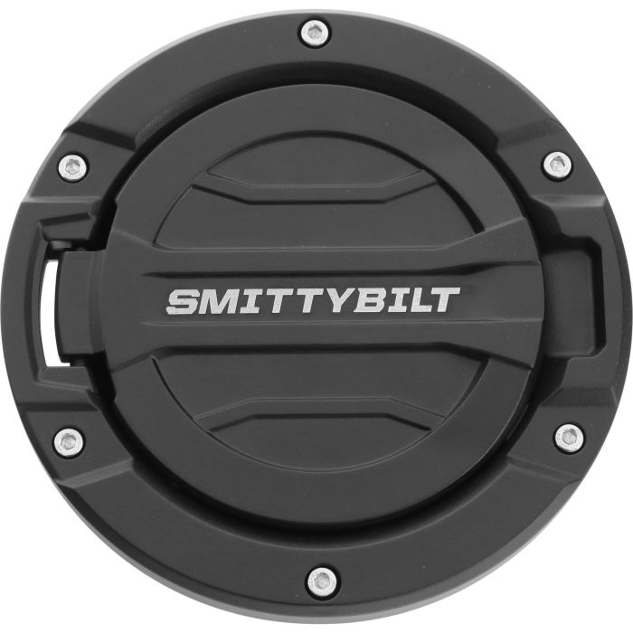 Smittybilt 75008 Billet Aluminum Fuel Door for 18-23 Jeep Wrangler JL