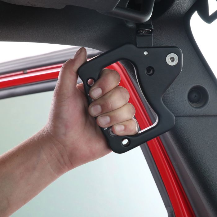 Smittybilt 76931 Front Aluminum Grab Handles for 07-18 Jeep Wrangler JK