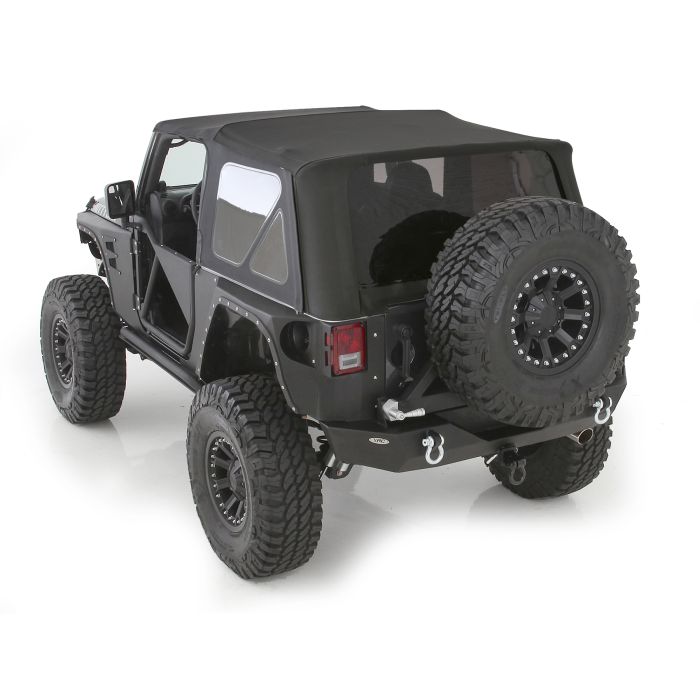 Smittybilt 9075235 Replacement Soft Top with Tinted Windows in Black Diamond for 10-18 Jeep Wrangler JK 2 Door
