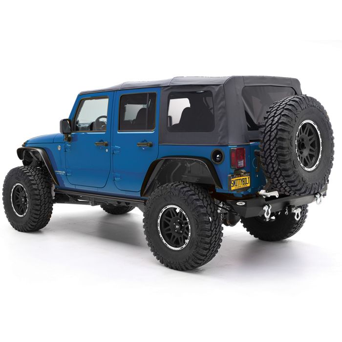 Smittybilt 9080235 Replacement Soft Top with Tinted Windows in Black Diamond for 07-09 Jeep Wrangler Unlimited JK 4 Door